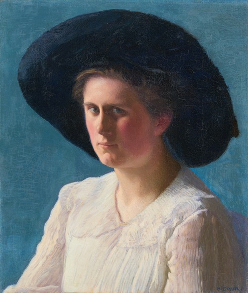 Portrait Of Esther Kern By Albert Hermann Daur Artvee