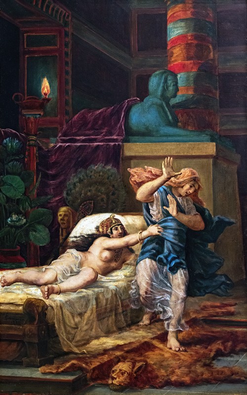 Potiphar S Wife Grabbing Joseph By Jean Baptiste Cariven Artvee