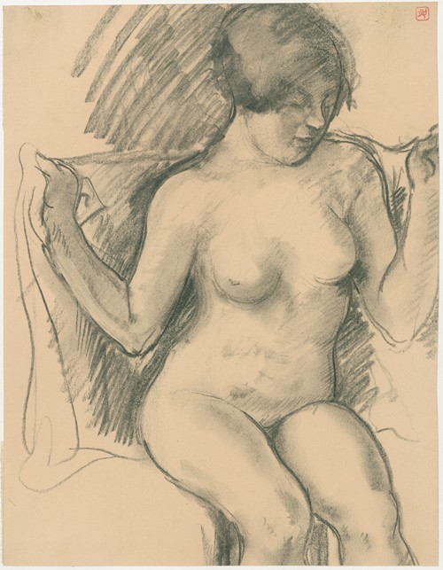 Seated Female Nude By Armand Rassenfosse Artvee