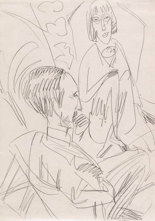 Gewecke Und Erna By Ernst Ludwig Kirchner Artvee