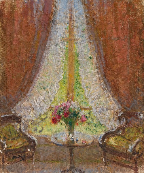 Le bouquet à la fenêtre by Pierre Eugène Montézin Artvee