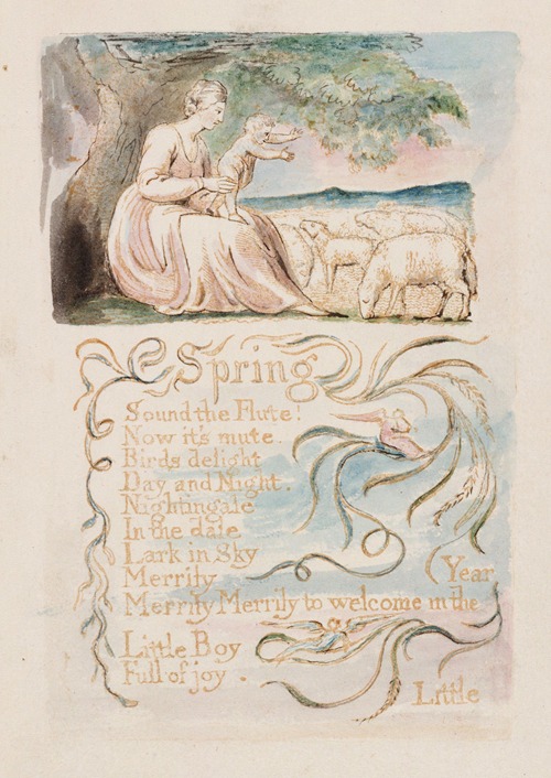 Pl 7 Spring By William Blake Artvee