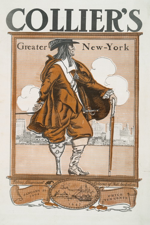 Collier’s Greater New York, Petrus Stuyvesant, Governor of New Amsterdam, 1647 (1902)