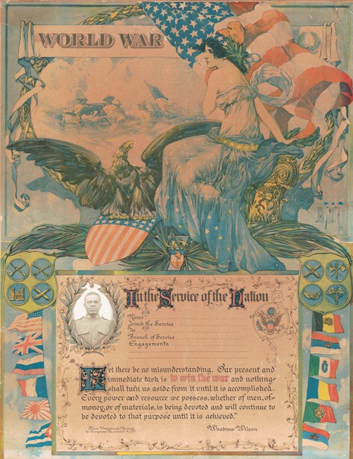 World War - in the service of the nation (1919)