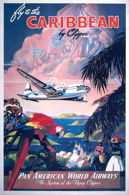 Fly to the Caribbean by clipper. Pan American World Airways (1950)