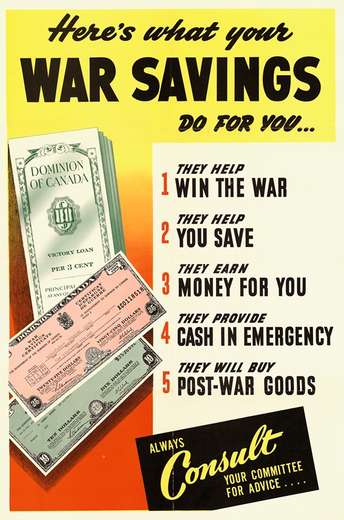 Here's What Your War Savings Do For You… By Anonymous - Artvee