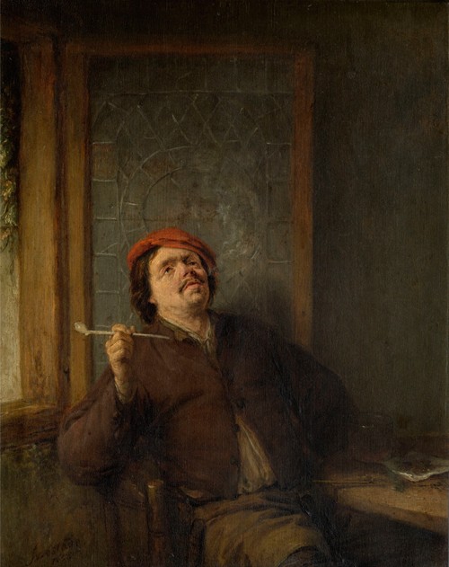The Smoker by Adriaen van Ostade - Artvee