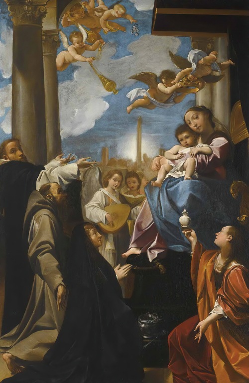 The Madonna And Child Enthroned With Angels, Saint Dominic, Saint ...