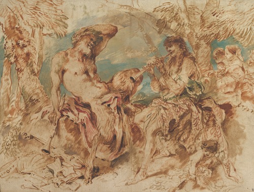 Youth Playing a Pipe for a Satyr (1645-50)