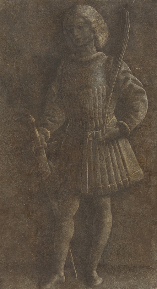 Standing Youth with Sword and Palm Branch (15th century)