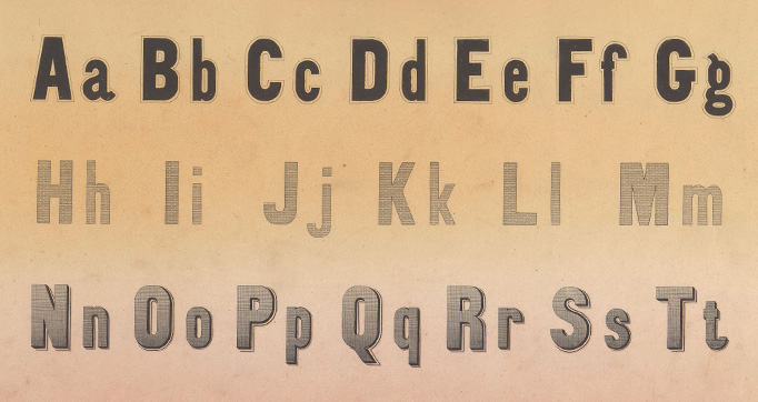 Alphabeths voor steenhouwers