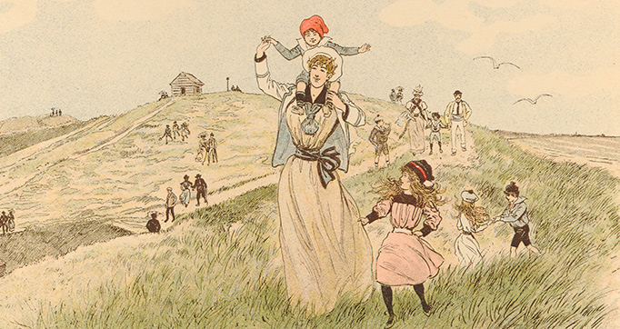 Croquis de plage; Blankenberghe, Heyst, Knocke, Wenduyne, Le Coq-sur-mer