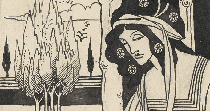 Illustrations by Aubrey Beardsley for King Arthur