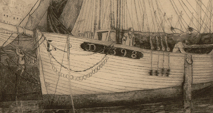 Six marines by Maurice de Becque